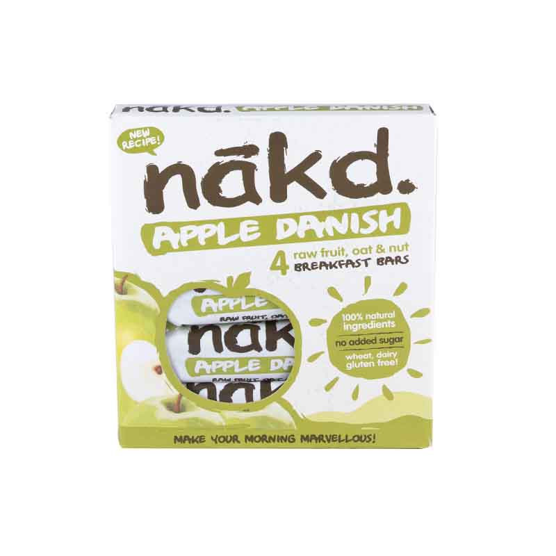 Multipack 4 Barras Apple Danish  - Nakd