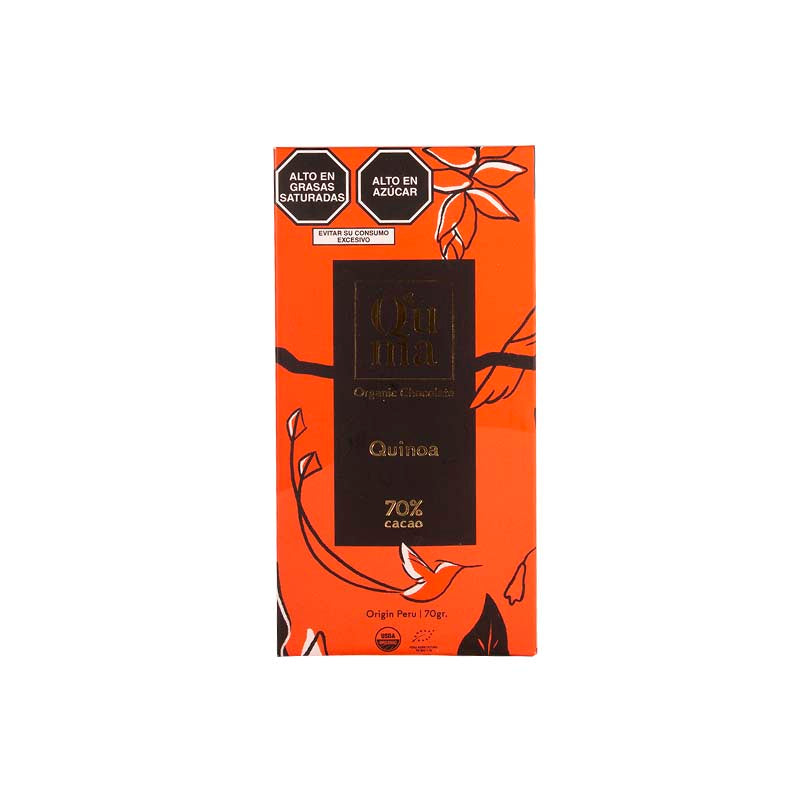 Barra de Chocolate Quinoa 70% Cacao  - Quma