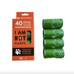 Bolsas Para Desechos De Mascotas 40 un - I am not plastic | ESTACION NATURAL