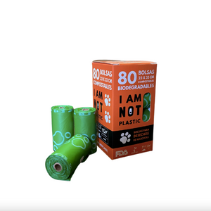 Bolsas Para Desechos De Mascotas 80 un - I am not plastic | ESTACION NATURAL