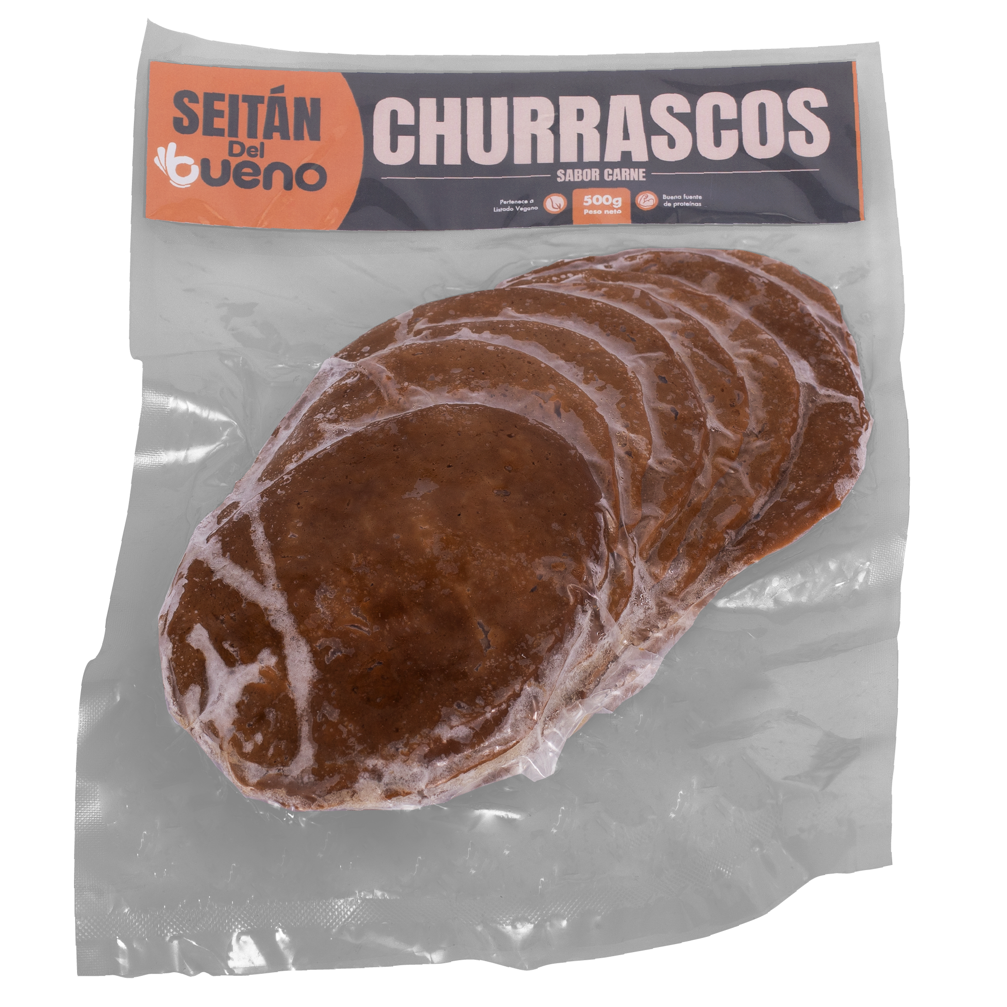 Seitán Churrasco Sabor Carne 500grs - DelBueno Foods