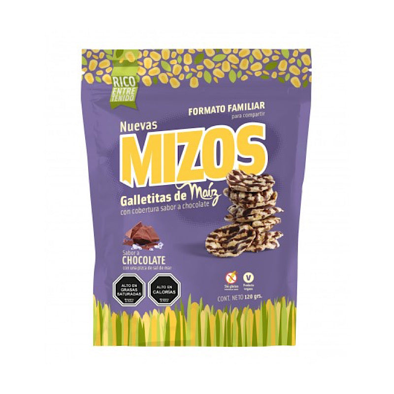 Mizos Galletitas de Maíz Chocolate Formato Familiar
