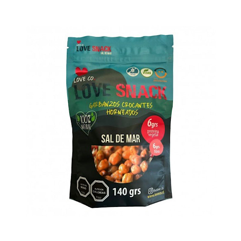 Garbanzos Crocantes Horneados Sal de Mar - Love Co