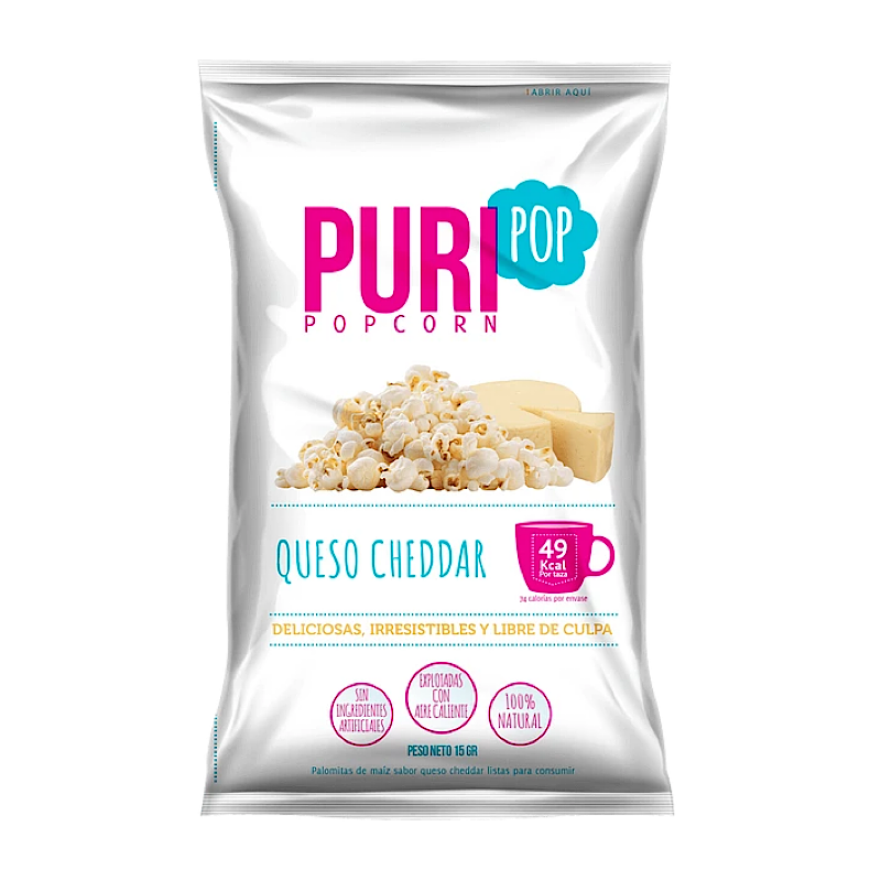 Puripop Queso Cheddar Vegano