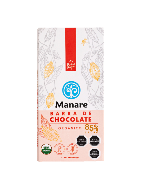 Barra de Chocolate Orgánico 85% - Manare