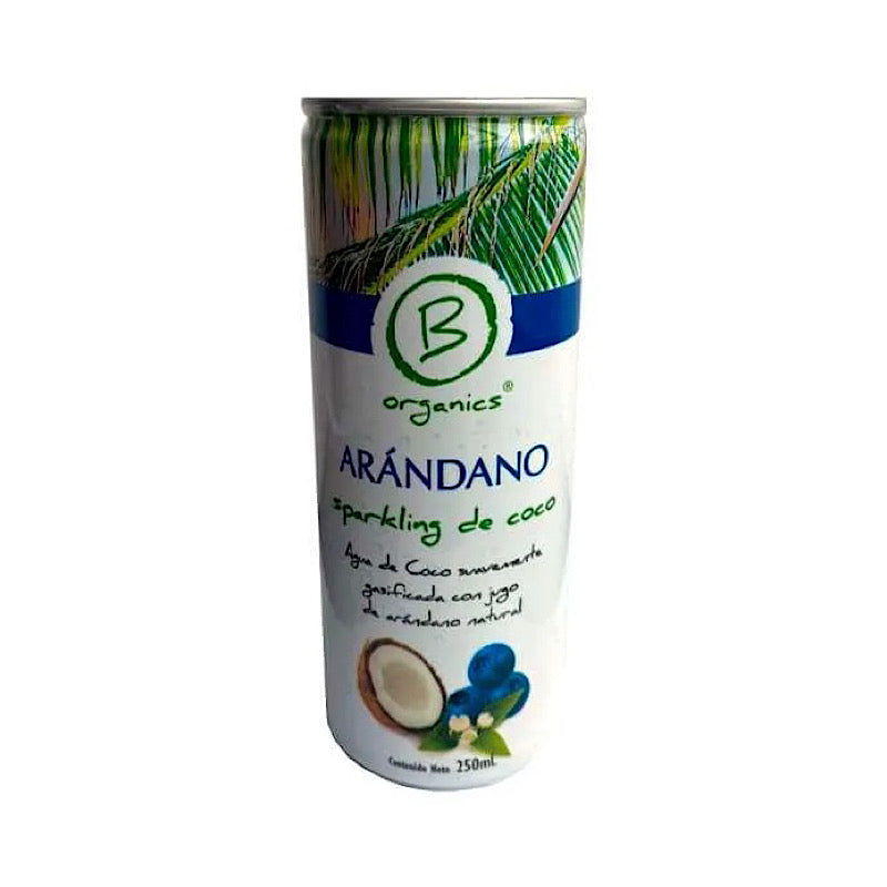 Agua De Coco Sparkling Arándano - Be Organics