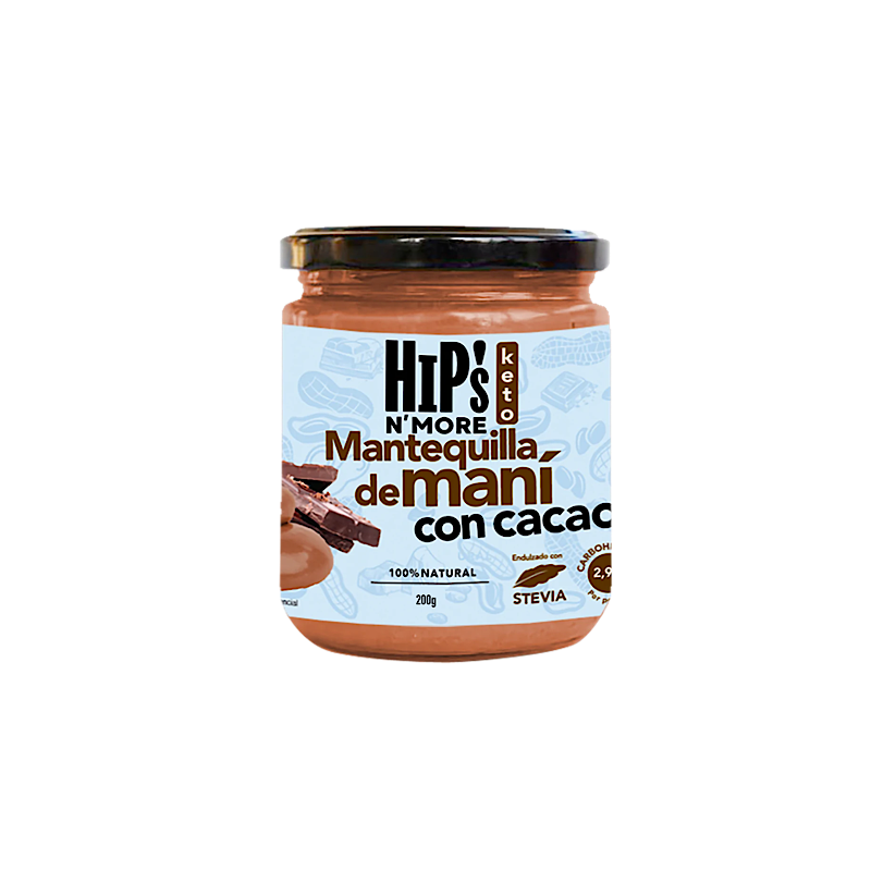 Mantequilla Maní Cacao 200g - PuriPop
