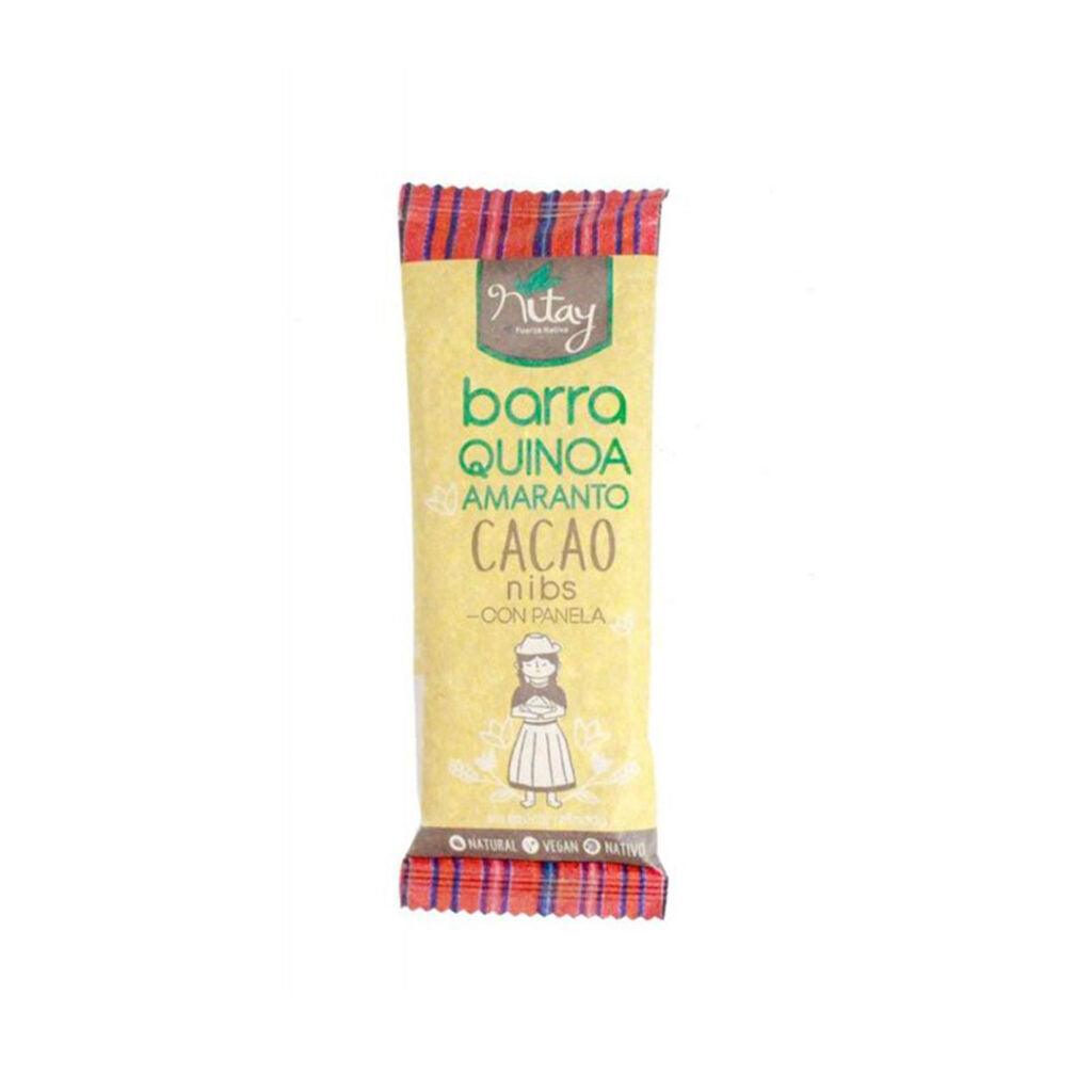 Barra de Quinoa Amaranto y Cacao Nibs - Nitay
