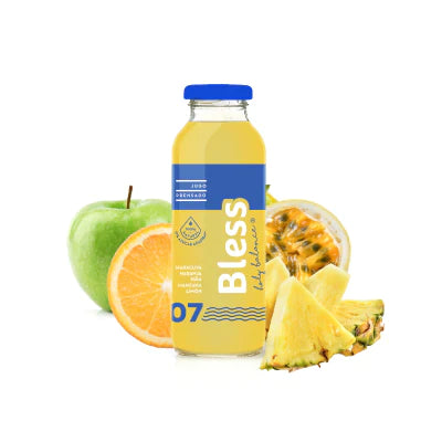 Jugo Manzana, Naranja, Piña, Limón, Maracuyá, 300 ml - Bless