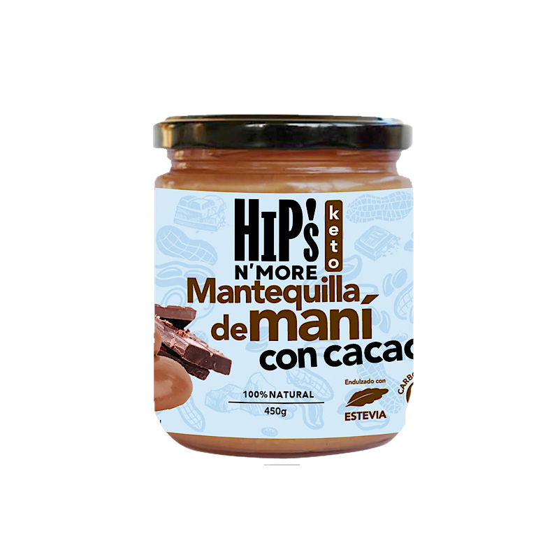 Mantequilla Maní Cacao 450gr  - PuriPop