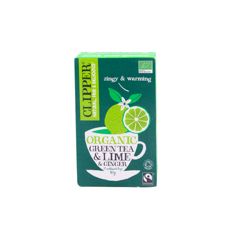 Té Verde, Limón y Jengibre Orgánico - Clipper